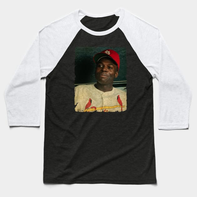 Lou Brock in St. Louis Cardinals Baseball T-Shirt by anjaytenan